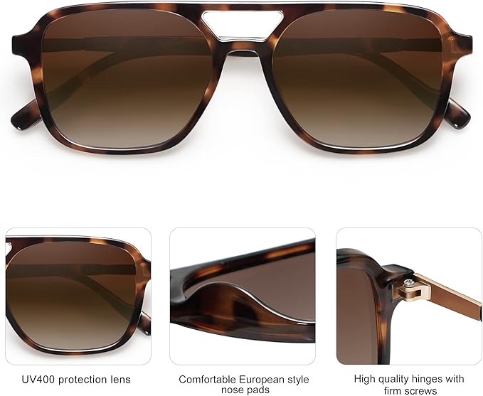 SOJOS Retro Aviator Sunglasses for Women Men