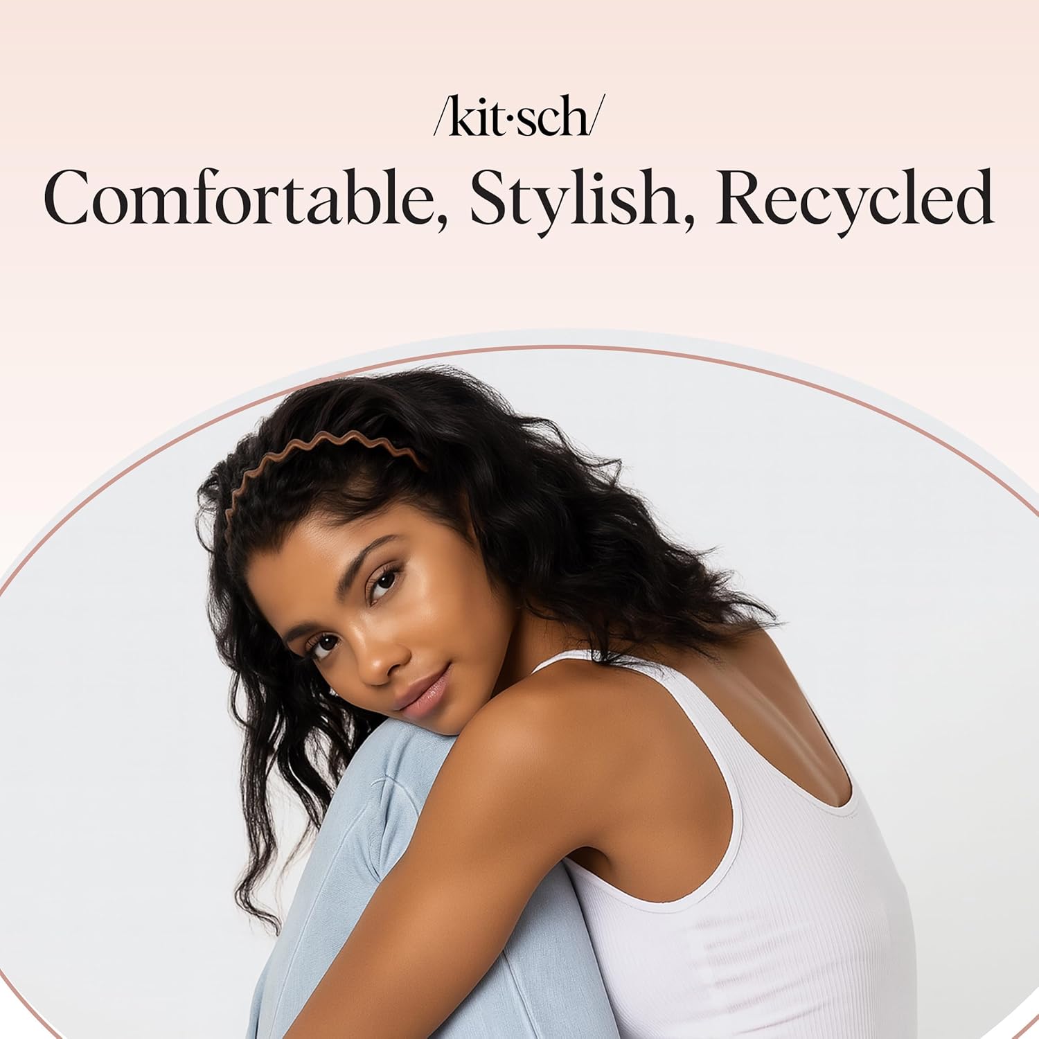 Kitsch Zig Zag Headbands for Women 2 pcs