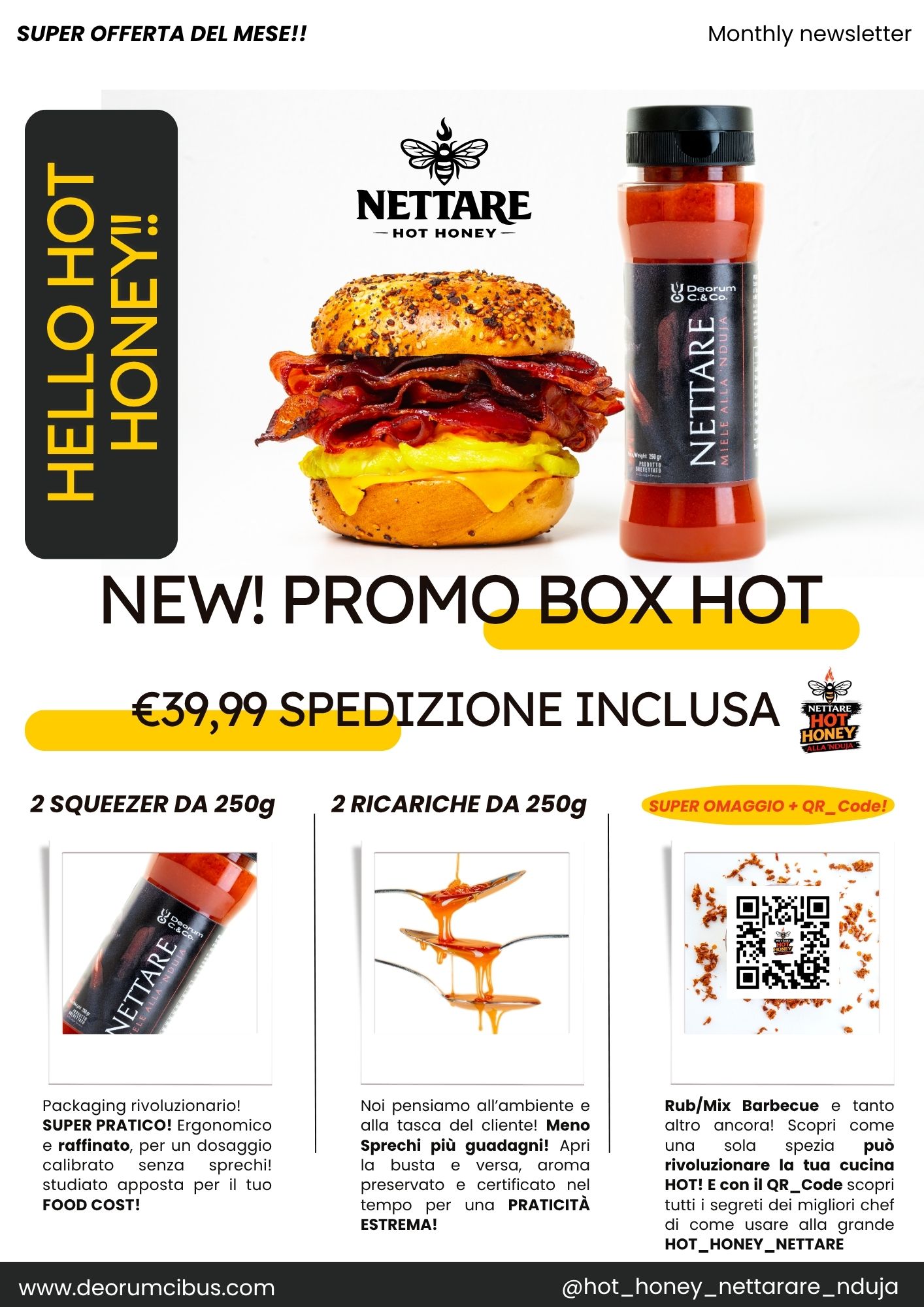 Box Campione NETTARE Hot Honey – Offerta Ho.Re.Ca.