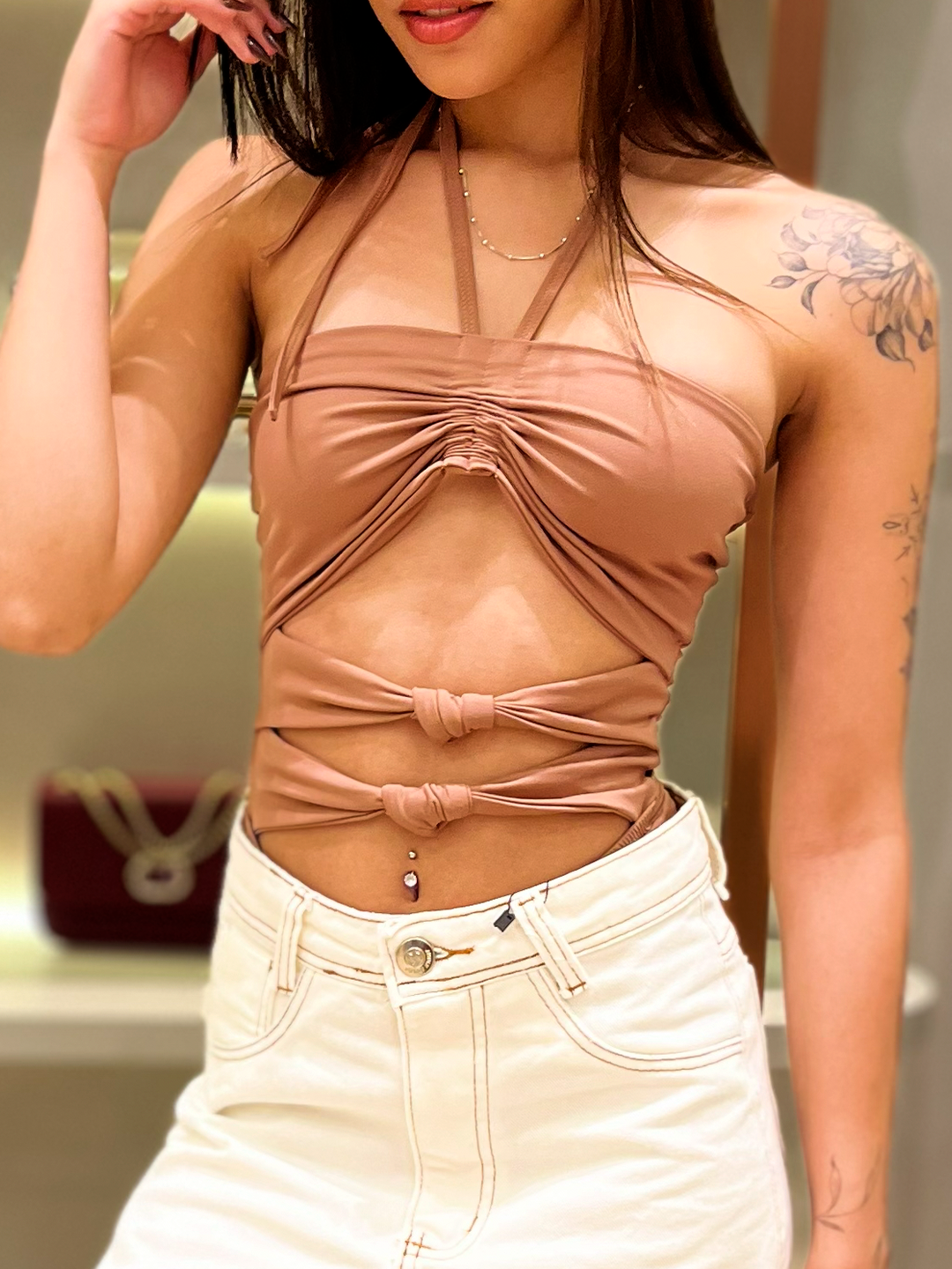 Calça jeans feminina branca