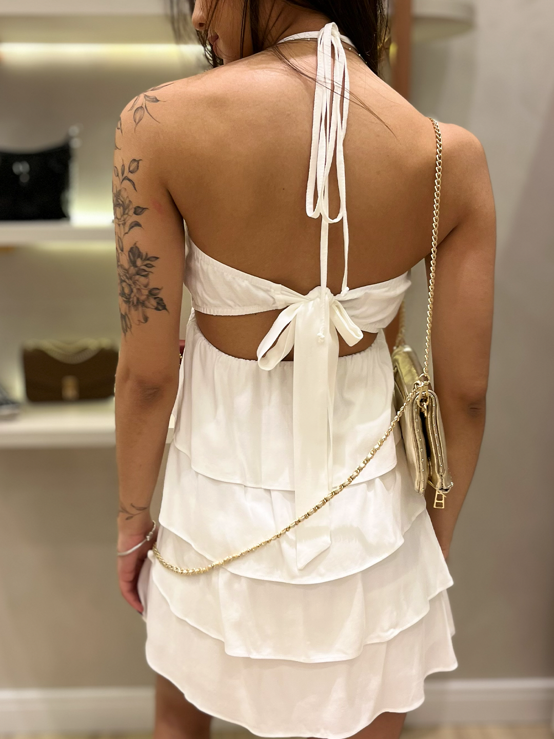 Vestido branco com alças