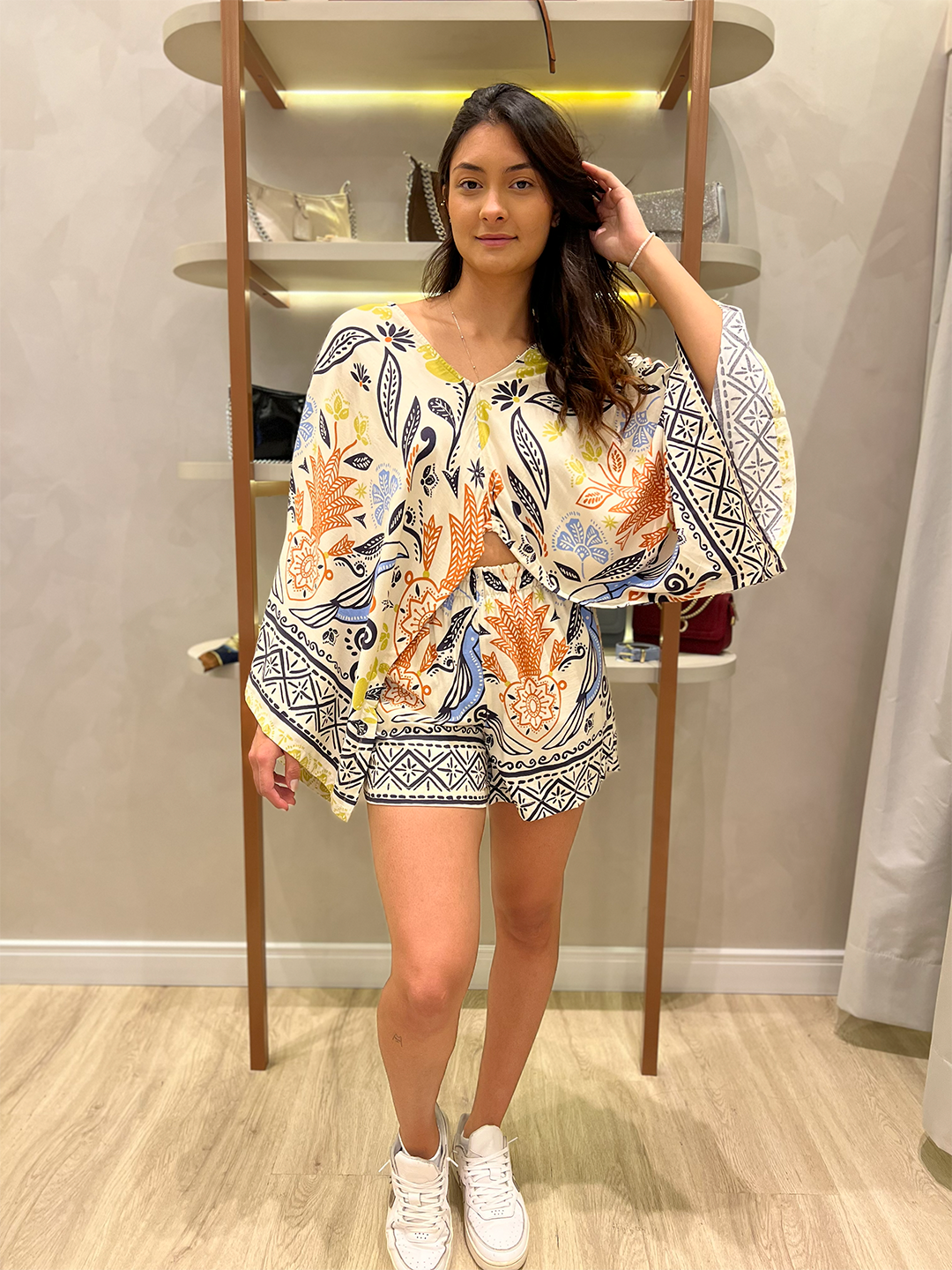 Conjunto estampado feminino