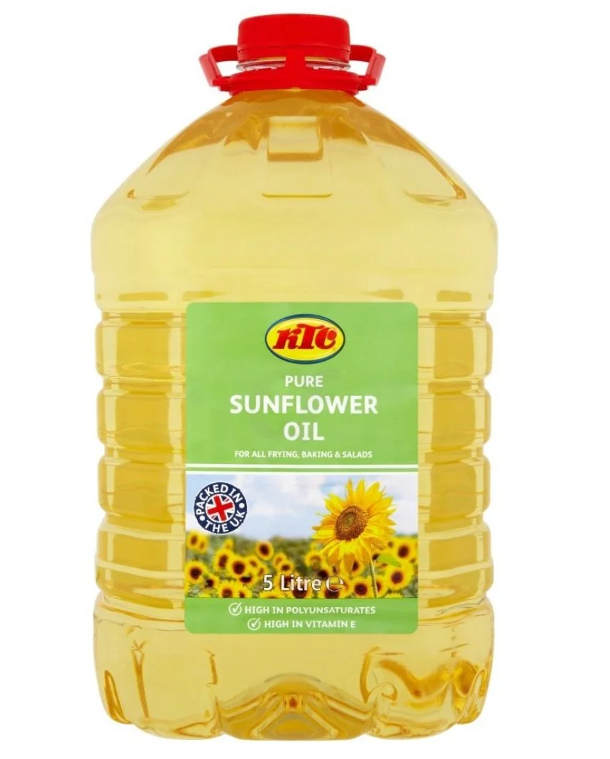 KTC Pure Sunflower Oil 5Ltr - Pack 3