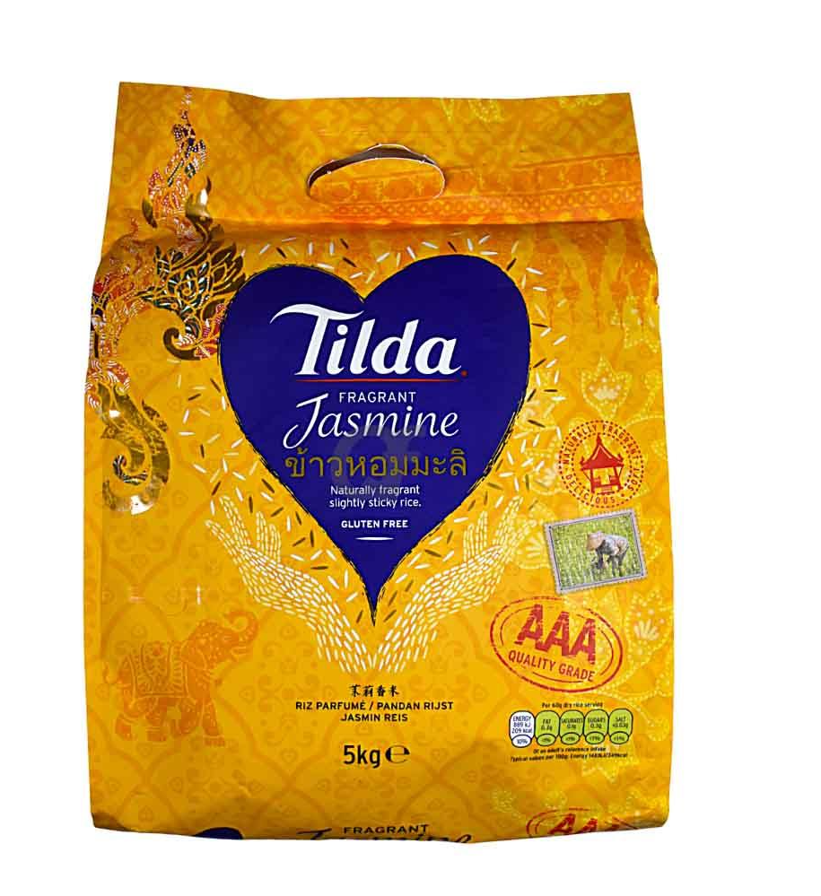 Tilda Fragrant Jasmine Rice Bag - 5kg