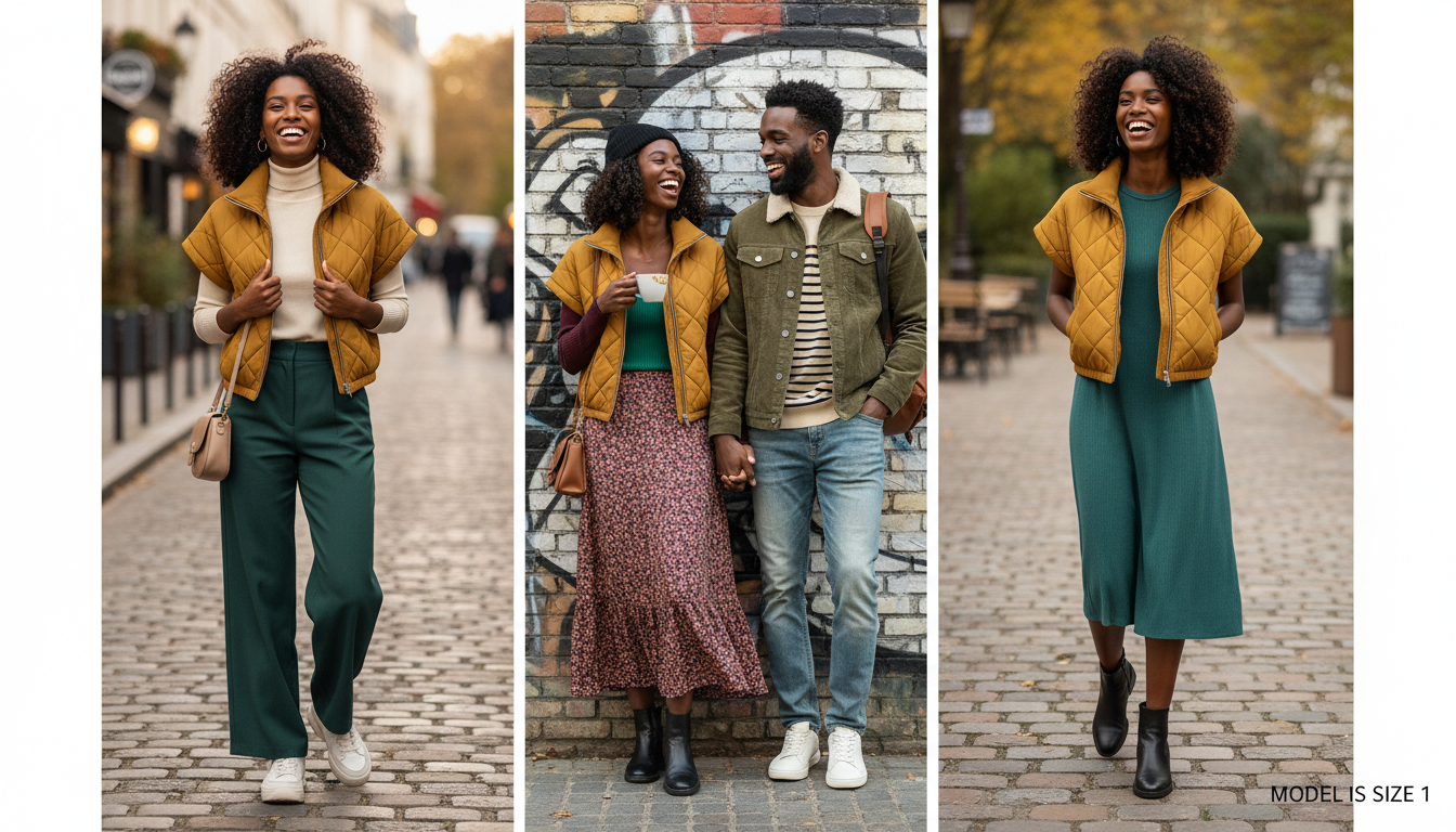 Brown Quilted Short Sleeve Jacket