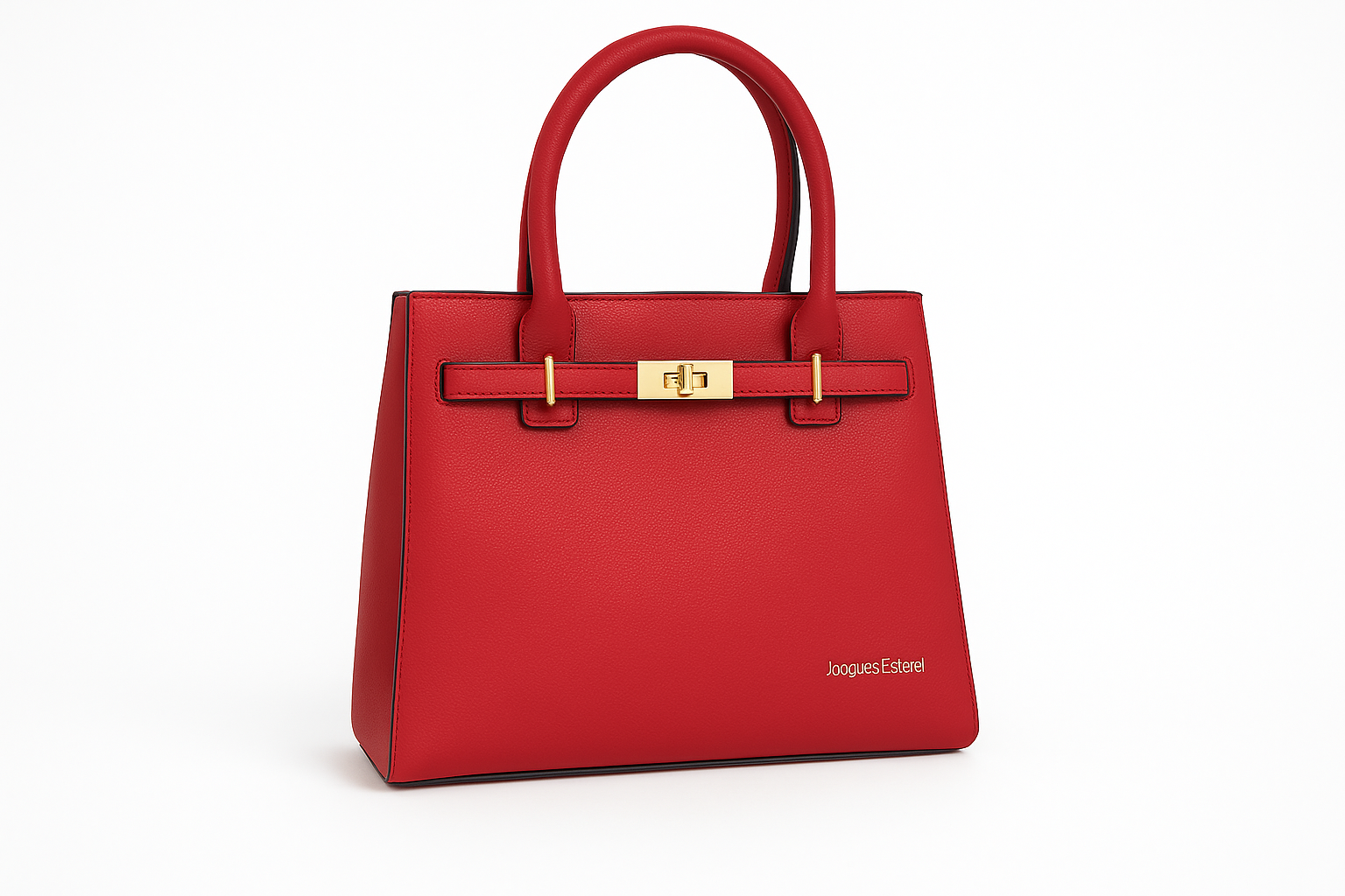 Jacques Esterel Red Leather Handbag