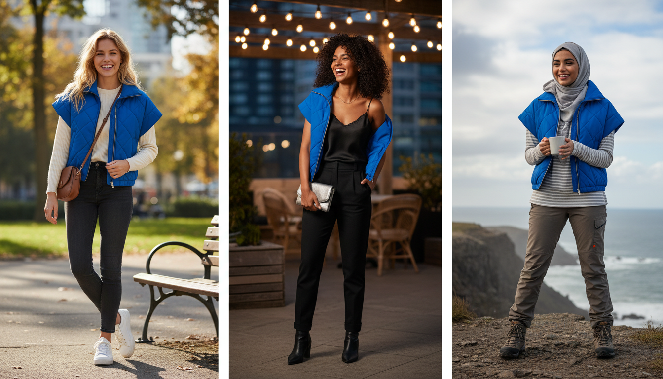 Royal Blue Short Sleeve Jacket