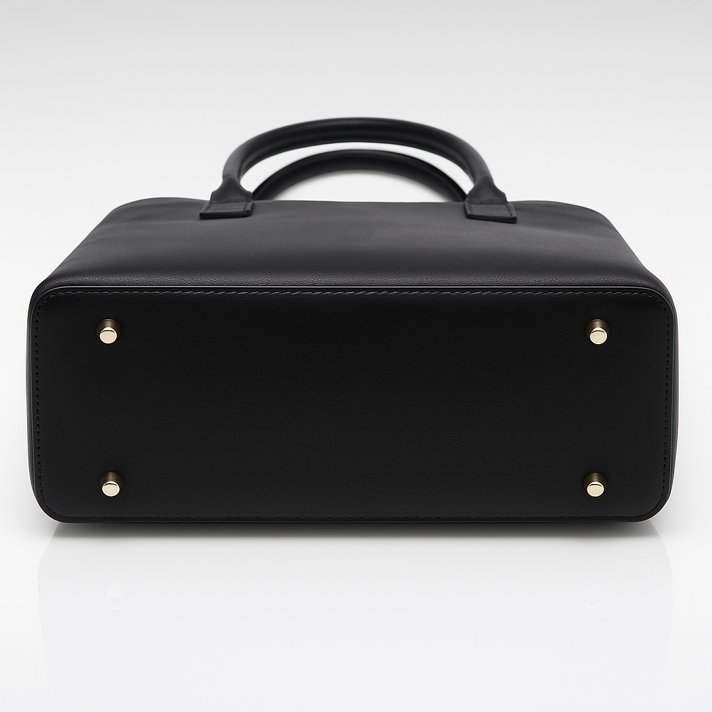 Jacques Esterel Black Leather Handbag