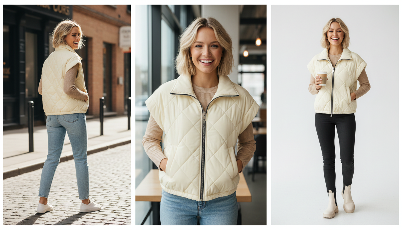 White Quilted Jacket