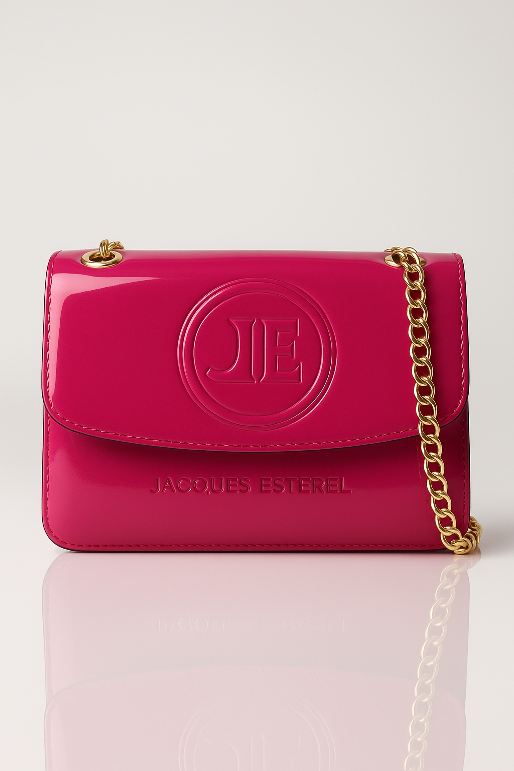 Jacques Esterel Pink Patent Leather Handbag