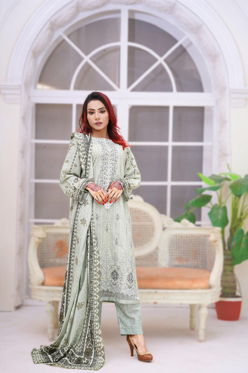 Elegant Embroidered Women's Suit