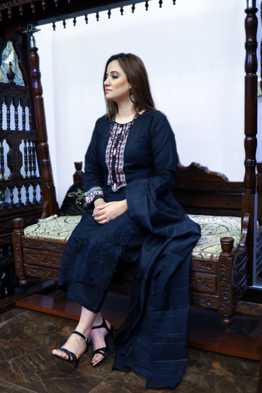 Elegant Black Ethnic Dress