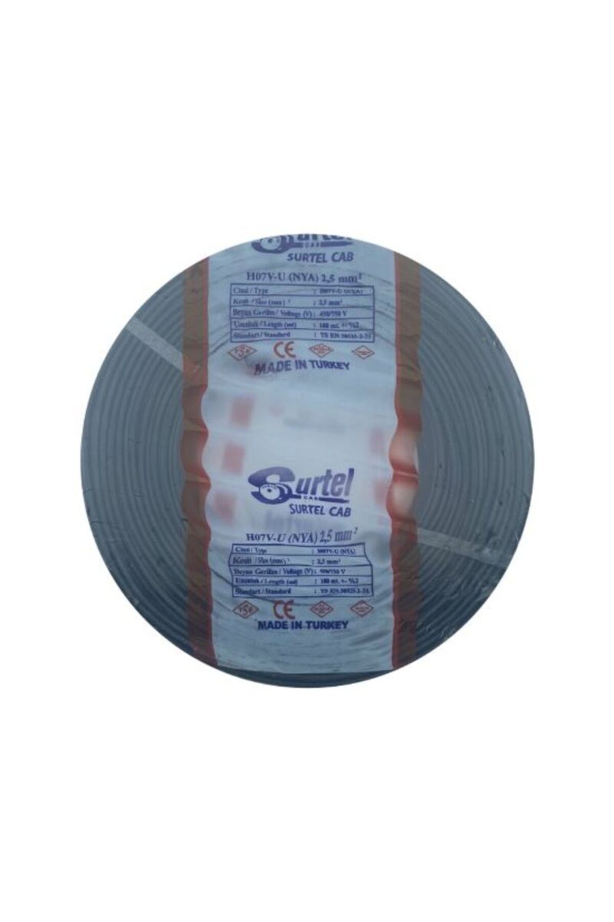 Surtel 2,5 NYA Kablo (SİYAH).TAM BAKIR 100M.