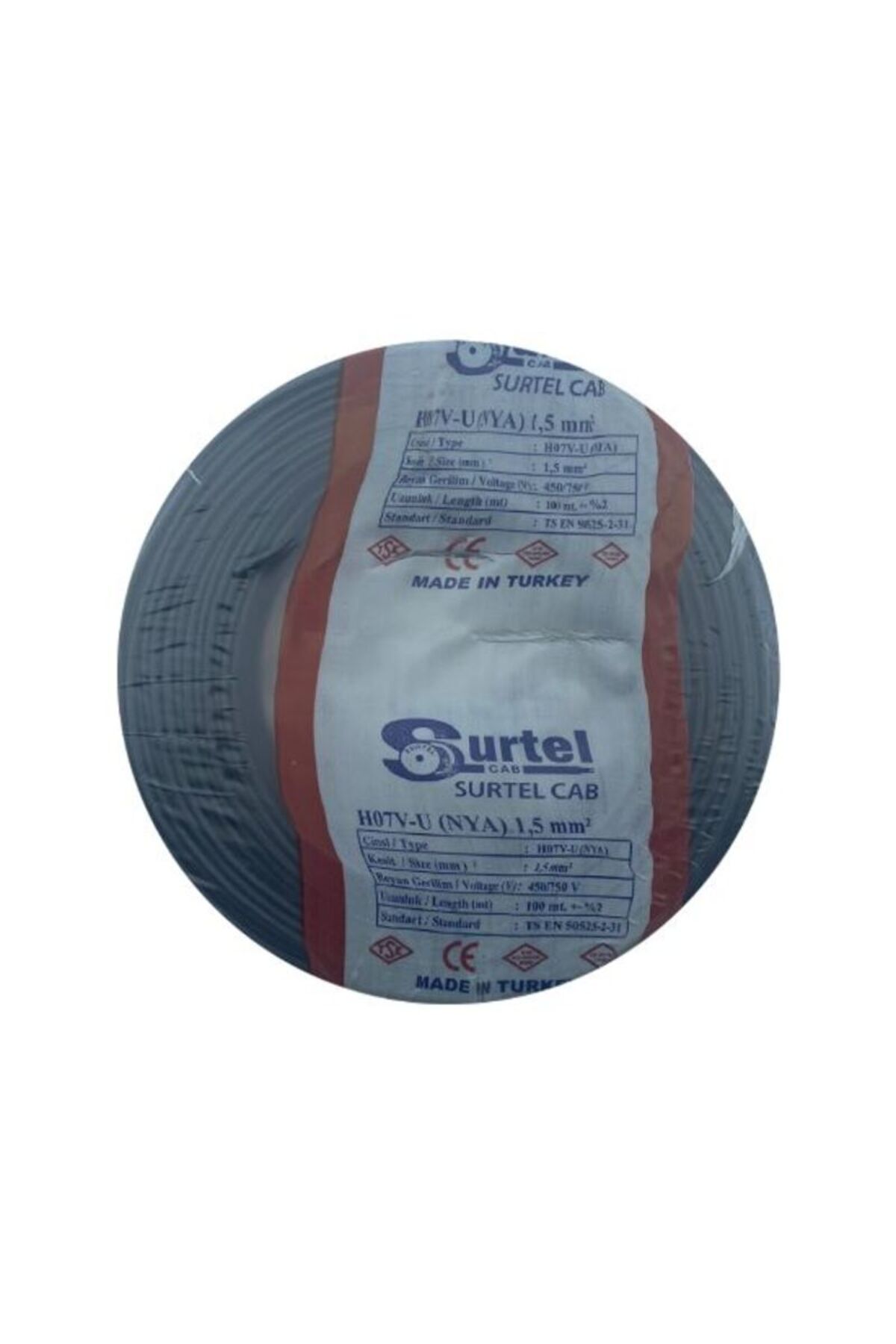 Surtel 1,5 NYA Kablo (SİYAH).....TAM BAKIR 100M.