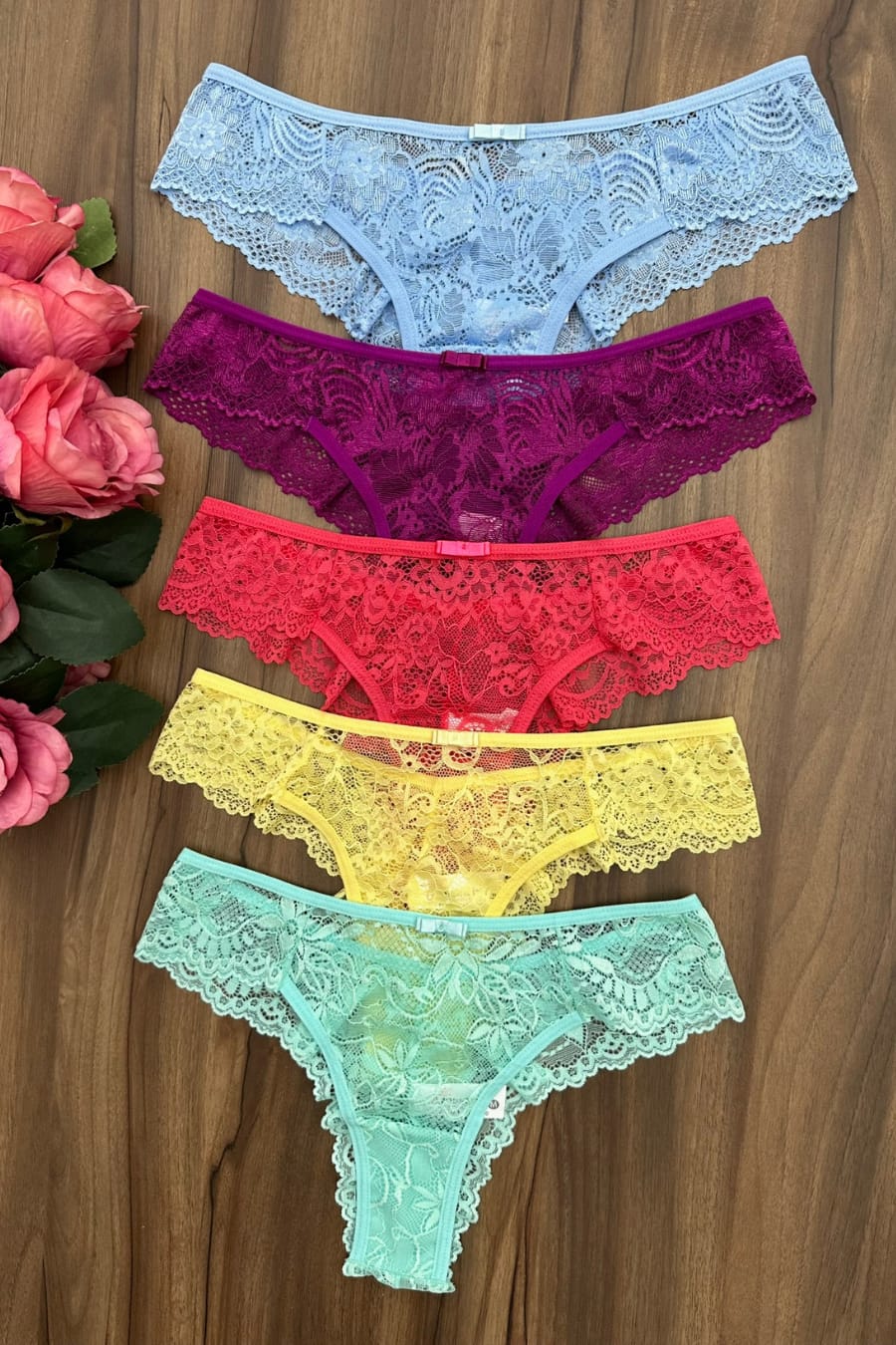 Kit de Calcinhas de Renda