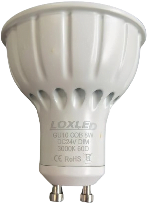 Ampoule GU10 24v dimmable 8w 60°