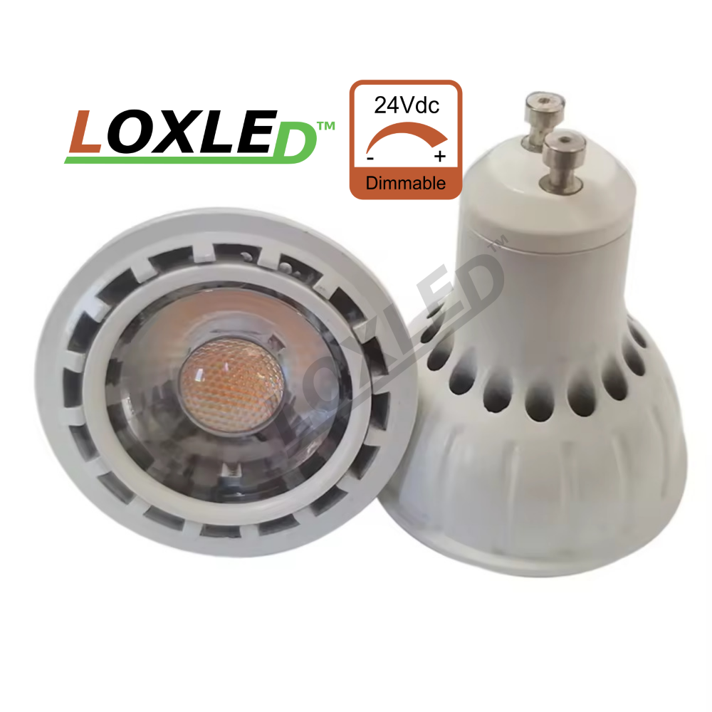 Ampoule GU10 24v dimmable 8w 60°