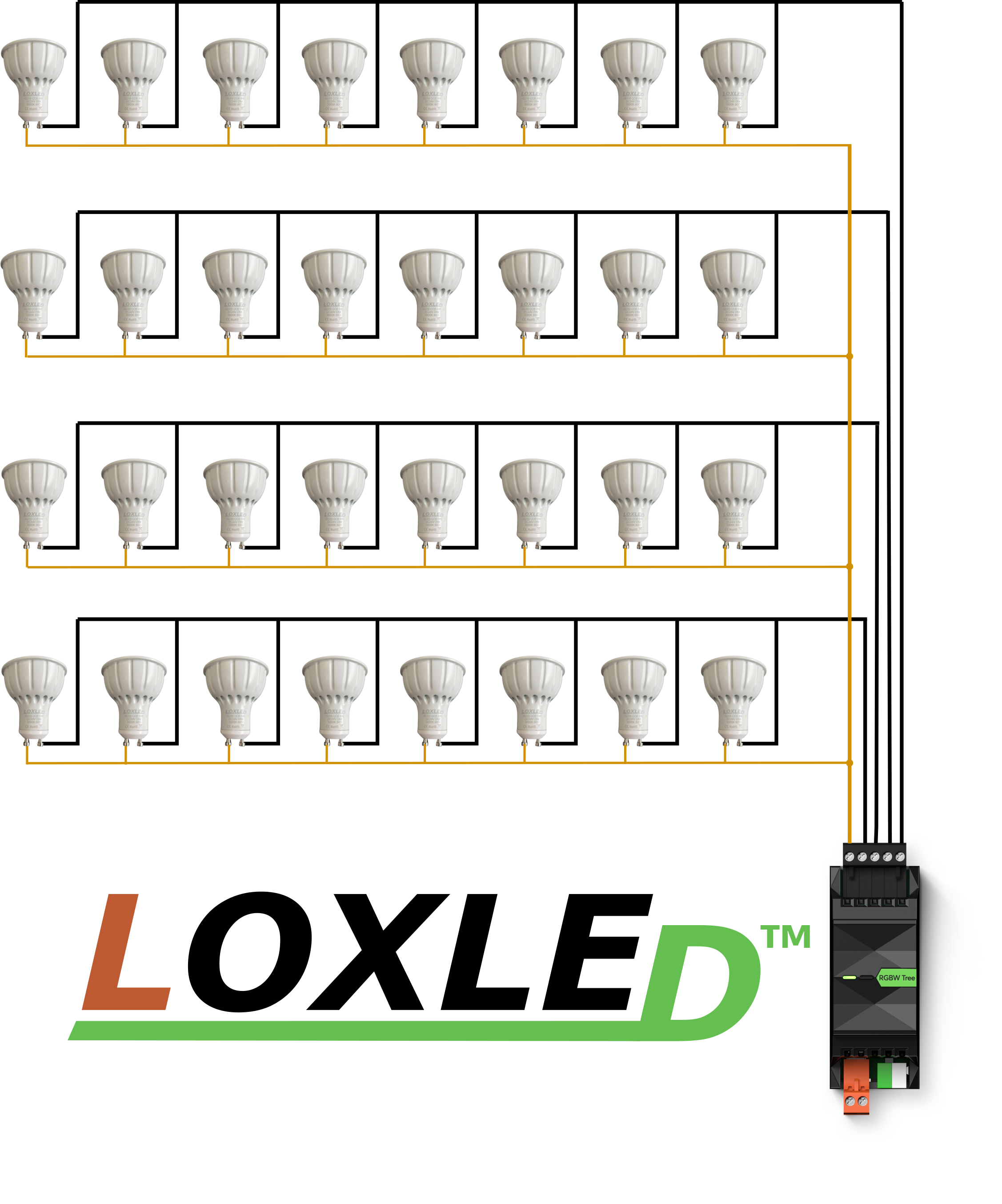 Ampoule GU10 24v dimmable 8w 60°
