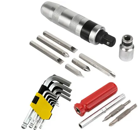 Multi-Purpose Screwdriver and Hex Key Tool Set