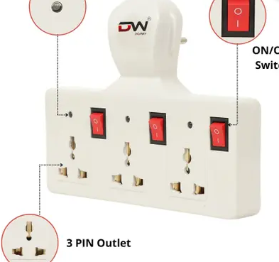 3-Socket Power Adapter