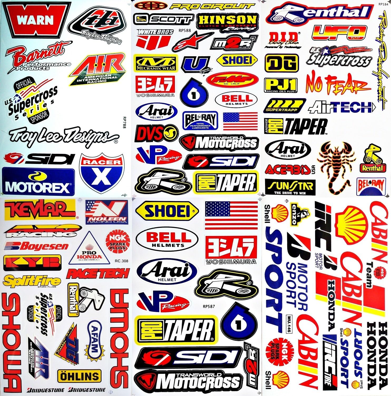 Racing stickers