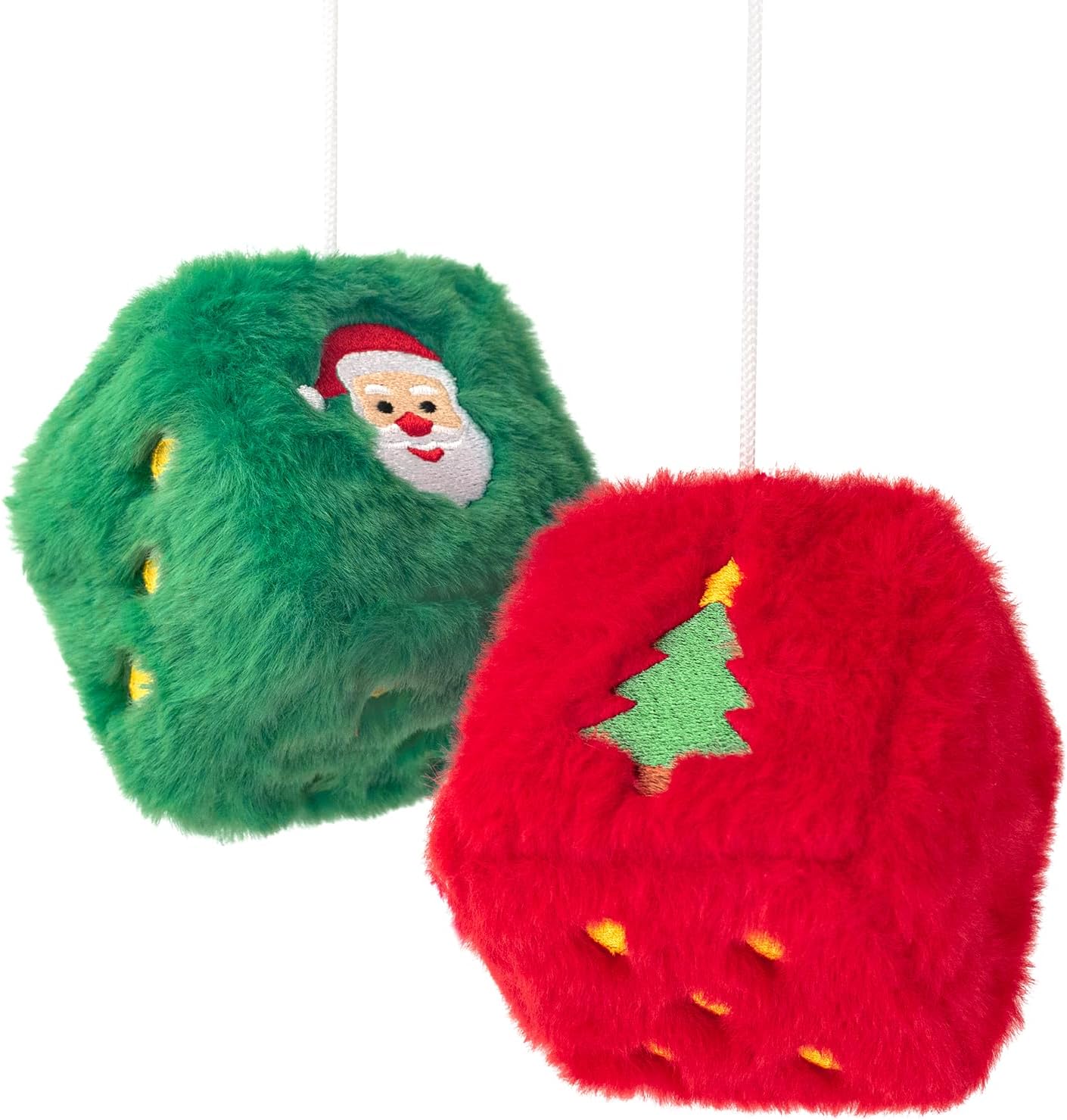 Christmas Fuzzy Dice