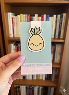 Cute Pineapple Magnetic Bookmark