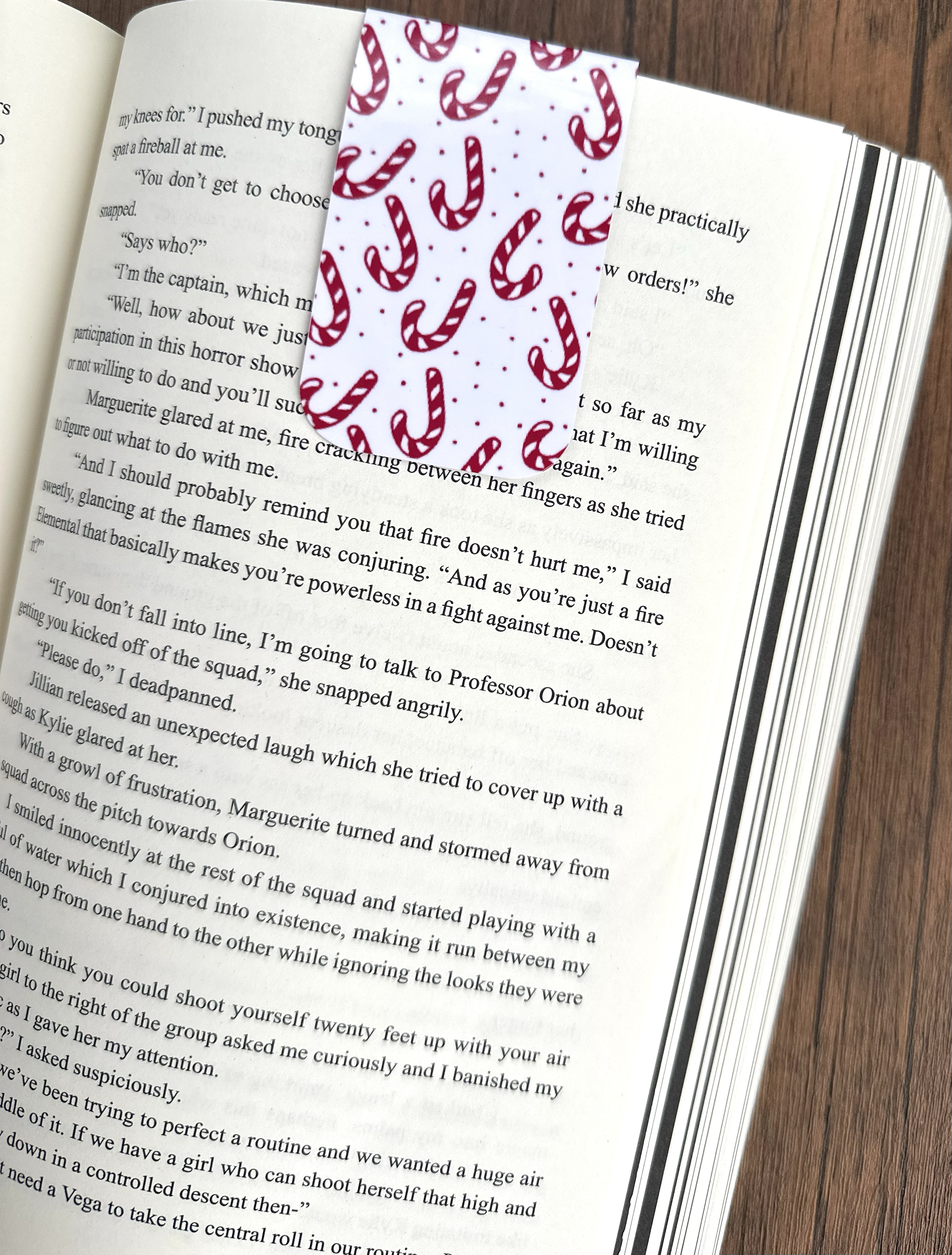 Set of 2 Magnetic Christmas Bookmarks – Candy Cane and Snowflake, Holiday Reading Gift, Stocking Stuffer for Book Lovers