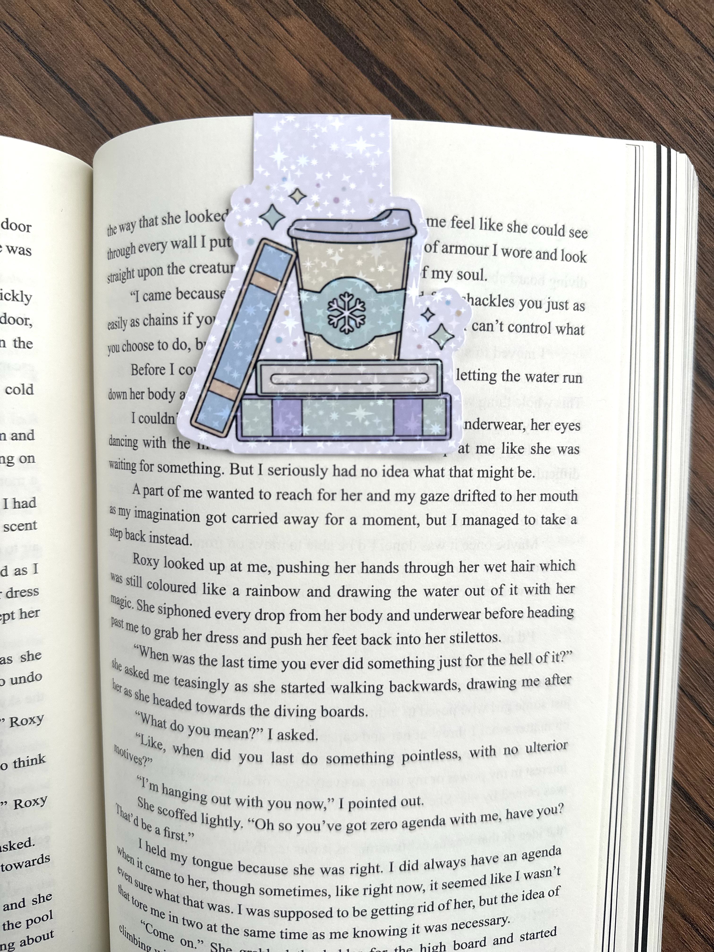 Coffee Cozy Books Winter Magnetic Bookmark | Book Lover Gift | Cozy Reading Accessory | Bookish Gift for Readers