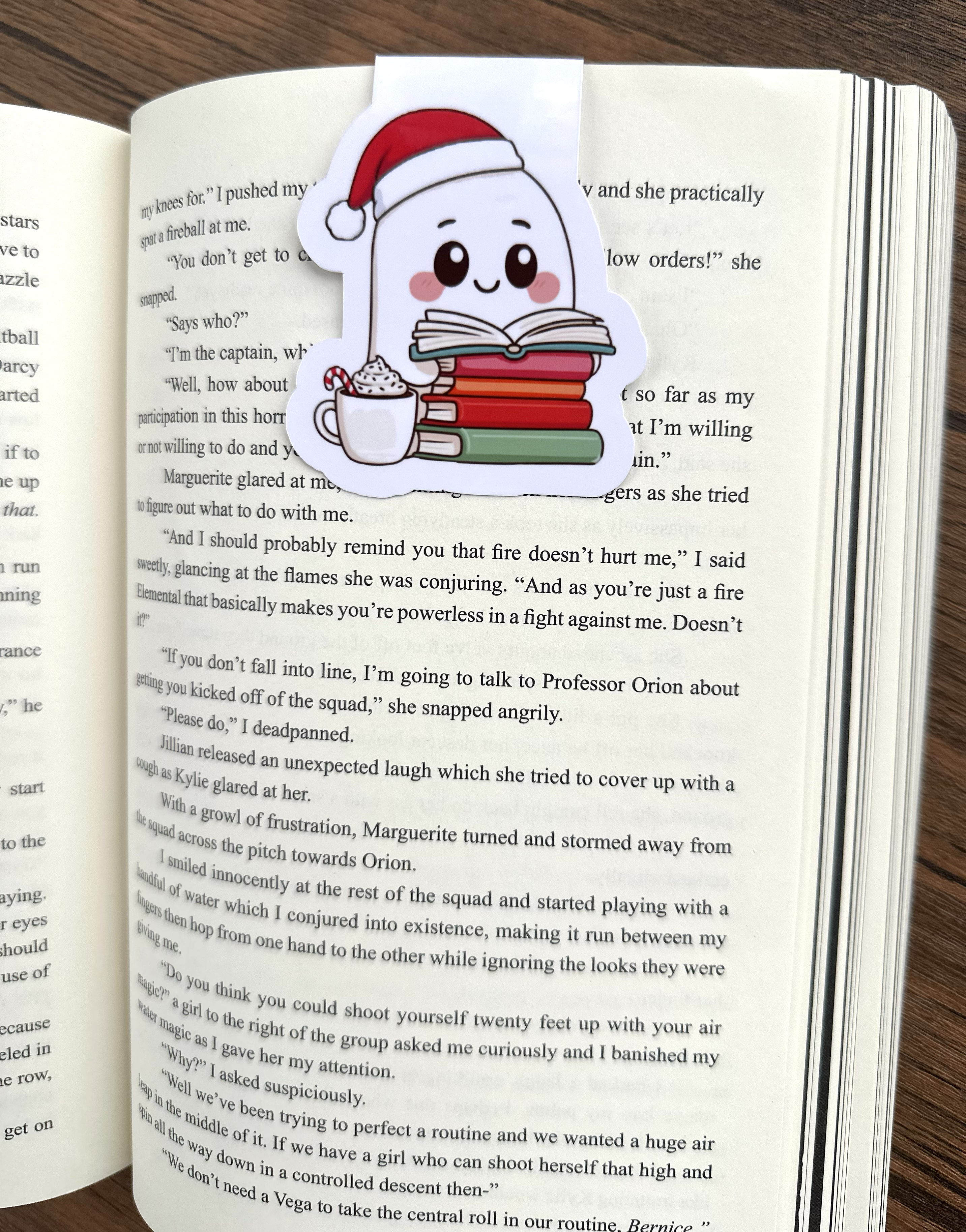 Ghost Christmas Magnetic Bookmark | Cozy Winter Reading Gift | Bookish Accessory for Book Lovers| Sticker