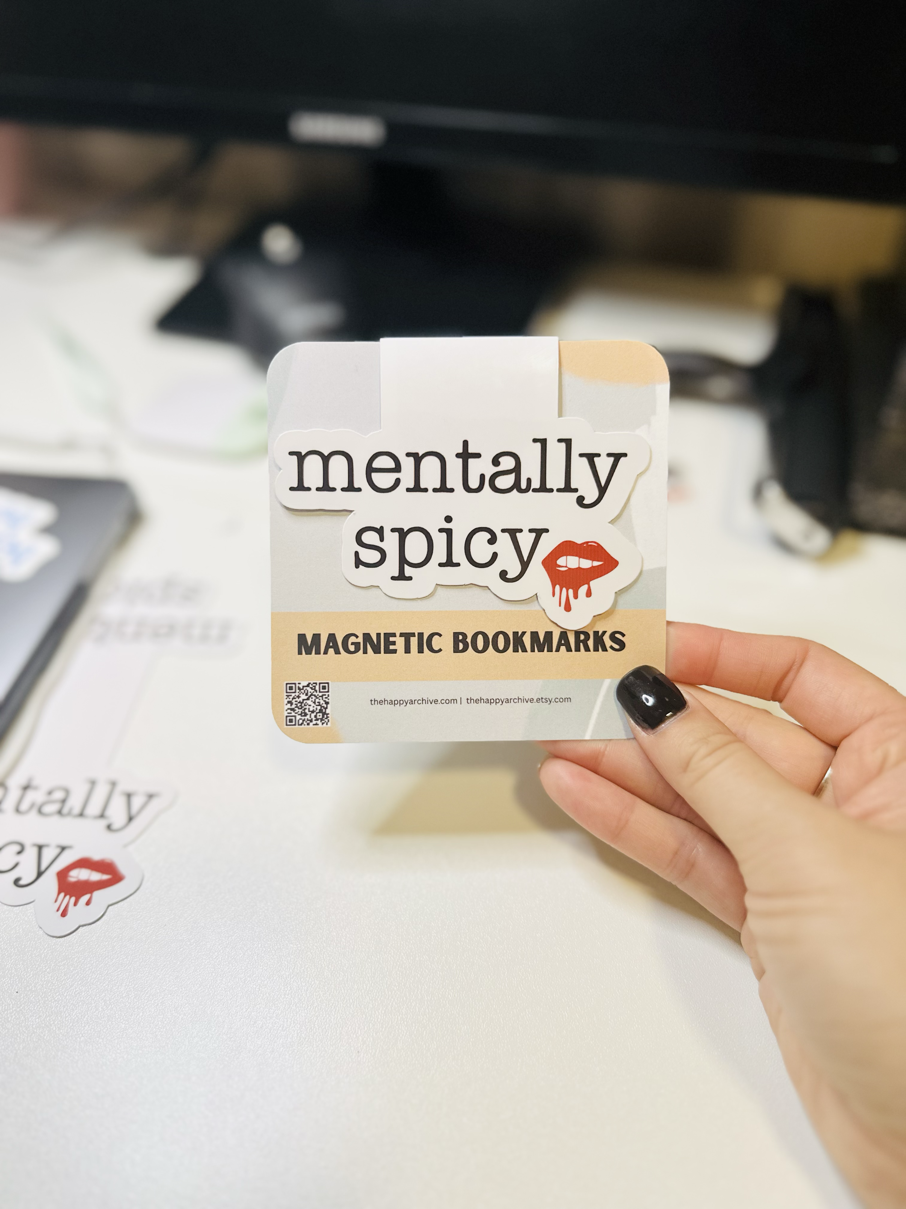 Mentally Spicy Sticker | Bookmark | Funny Sticker | Relatable Humor Sticker | Laptop, Water Bottle, Journal, Kindle Decal | Gift