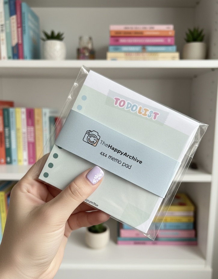 4x4 Pastel To Do Notepad, Cute Minimal Memo Pad, 25 Sheet Task List Pad, Aesthetic Stationery Gift, Small Desk Notepad, Daily Productivity Pad