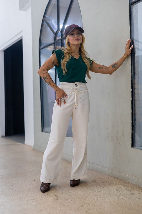 Tshirt Muscle Gola V Verde Esmeralda