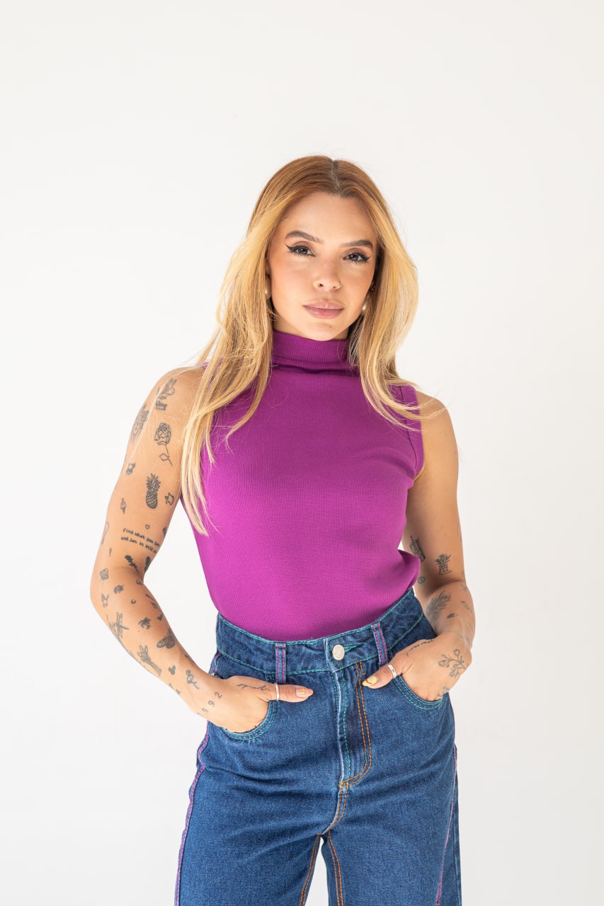 Regata Gola Alta Roxa