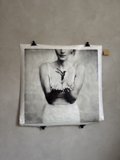 Aya Tyvek  100x100 cm 2:a hands sortering,  Klippa bort passeparteout? Rädda printet 