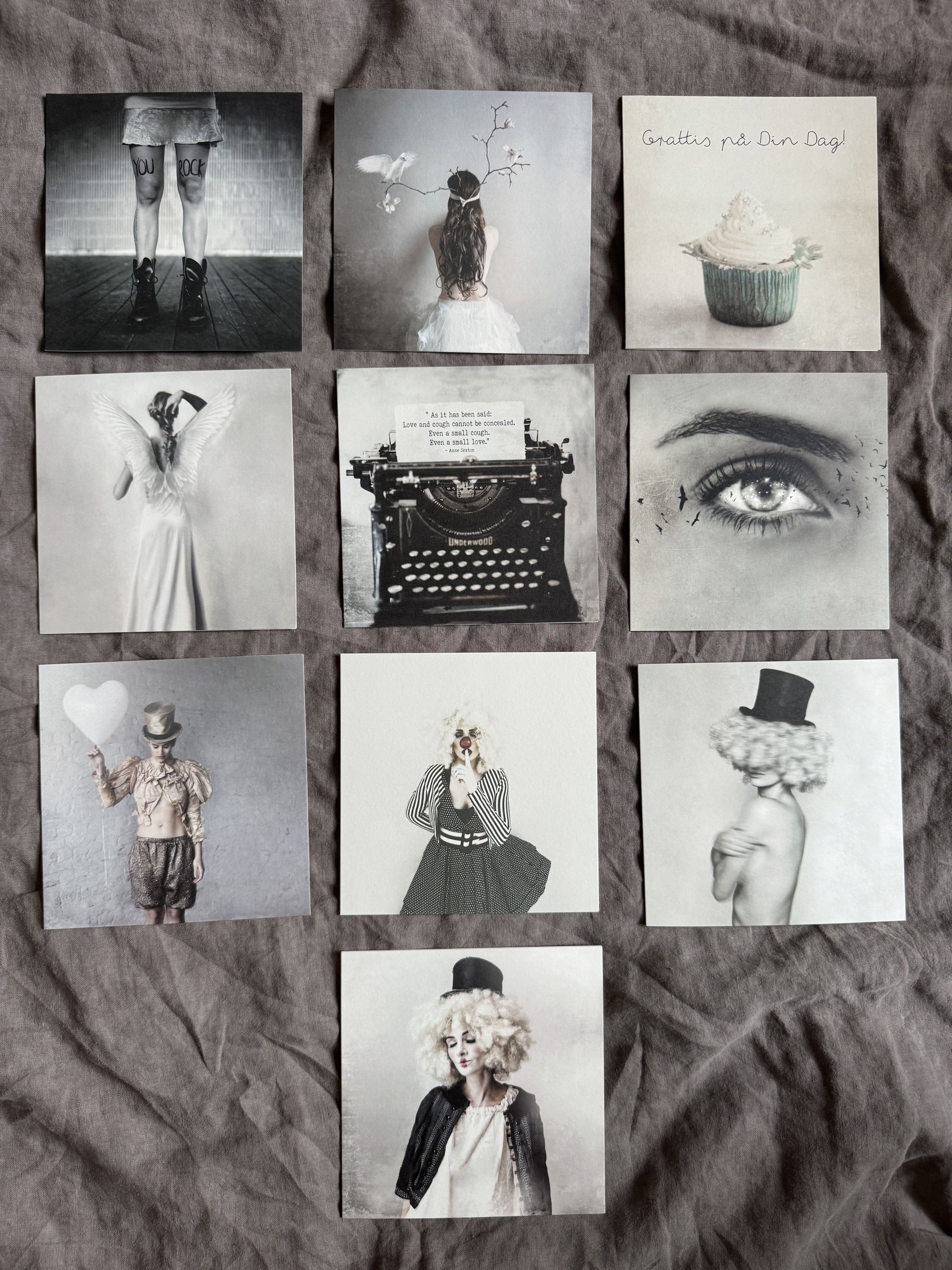 10 pack dubbla kort med kuvert  - Circus