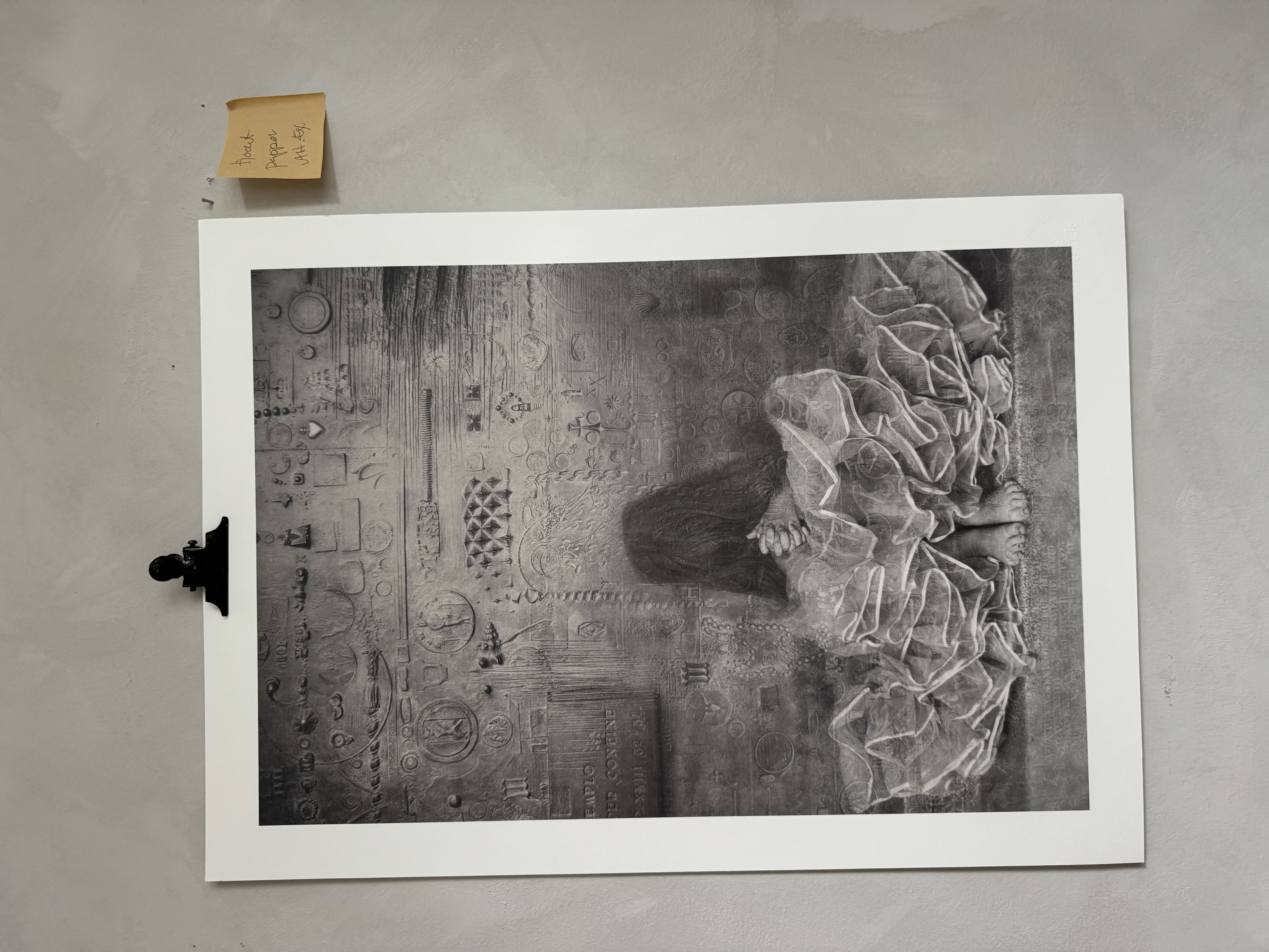 Slutsålt print. Hittat exemplar i en låda.   50x70  Prayer for Utöya