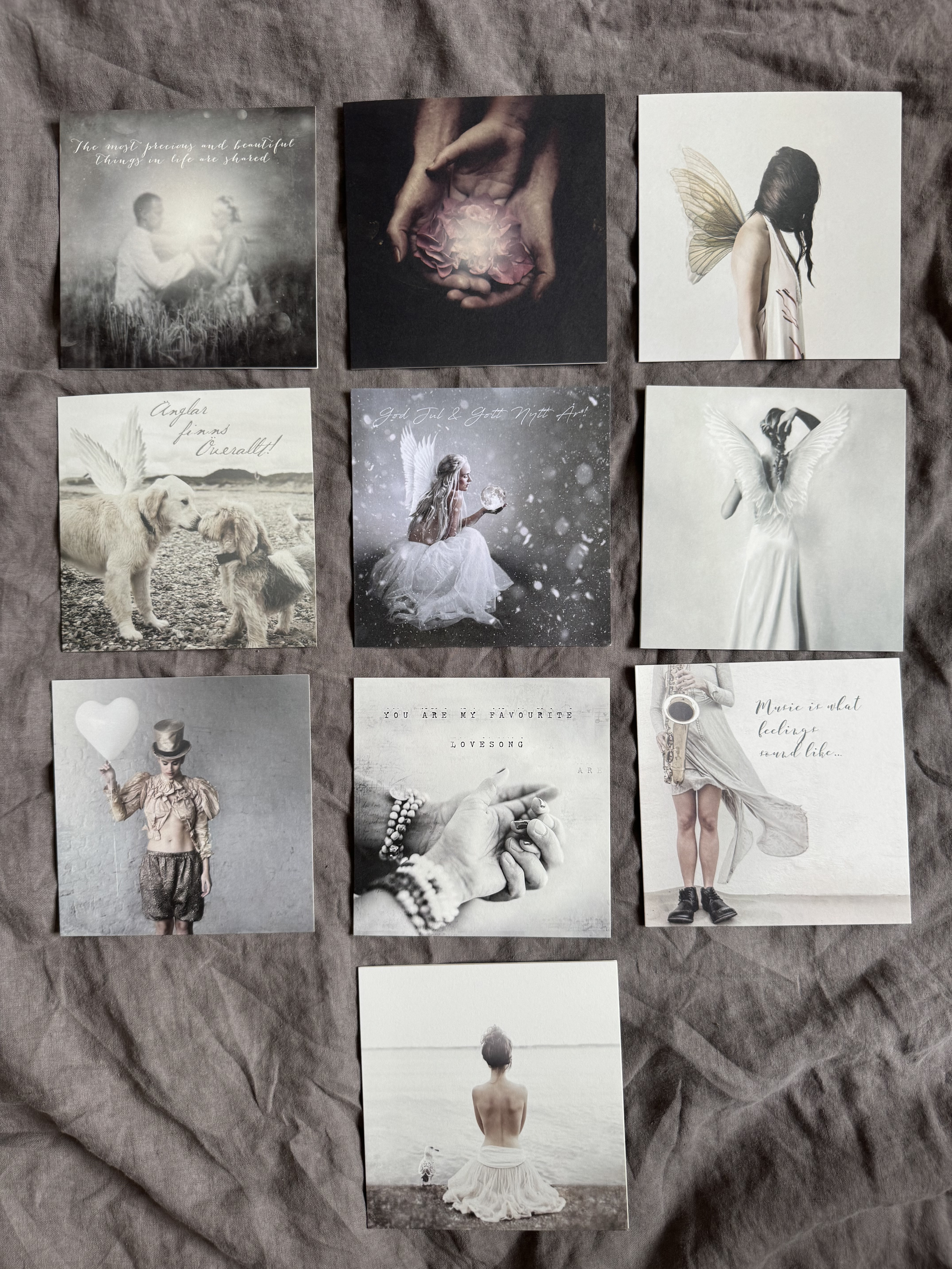 10 pack dubbla kort med kuvert  - Angels Love