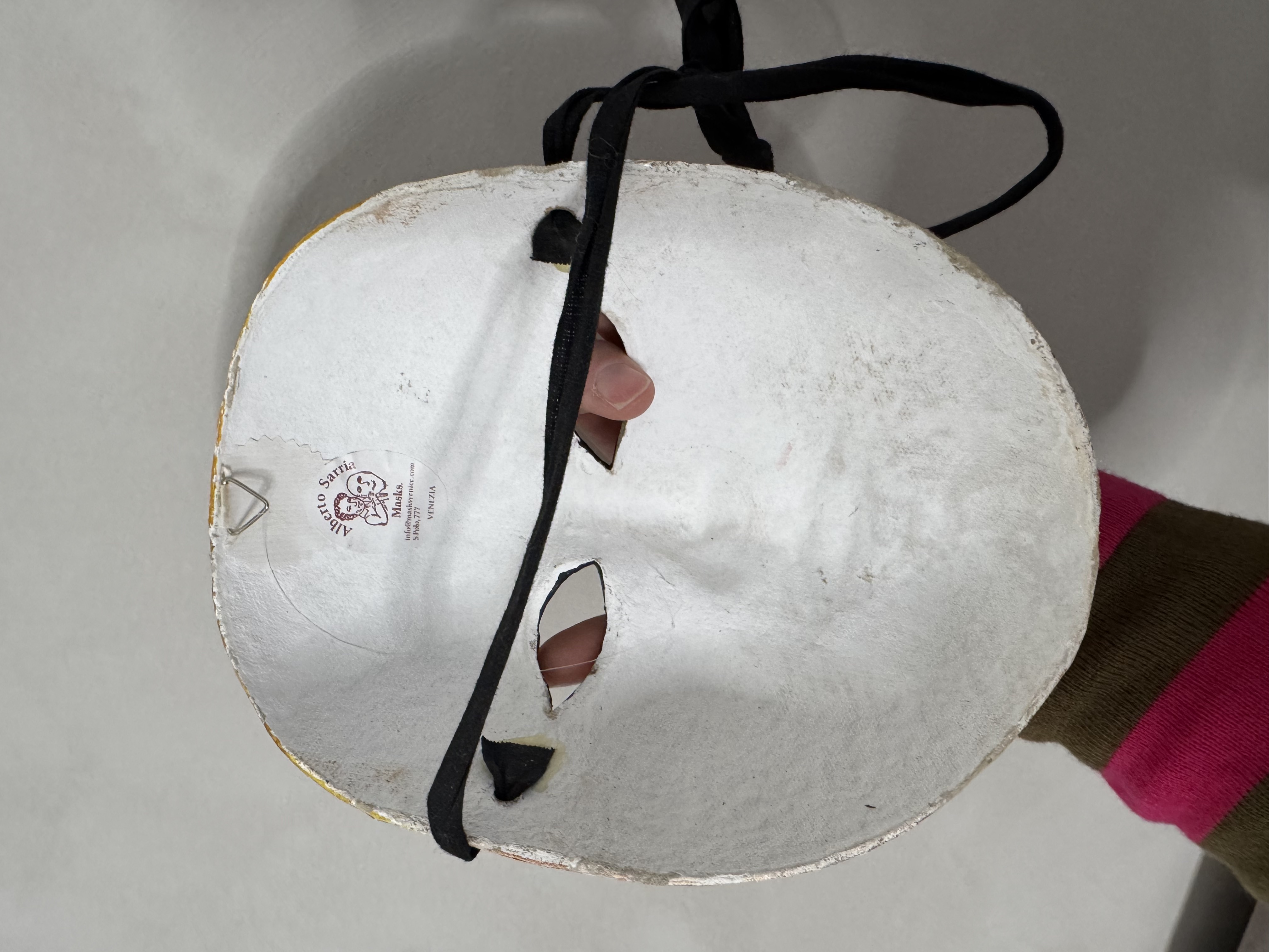 Handmålad mask från Venedig