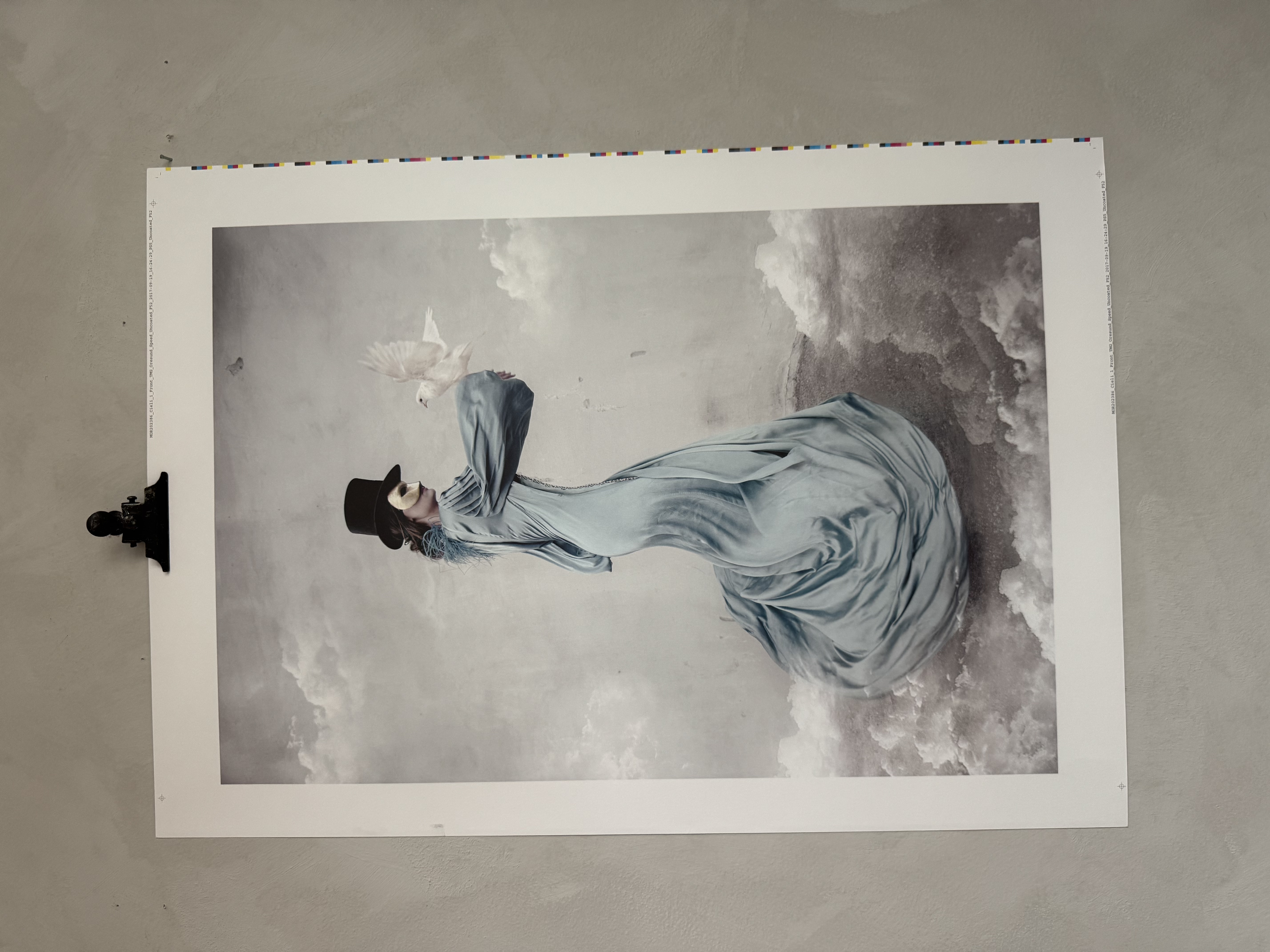 Unikt provtrycks ex med markering Cieli ca    50x70  