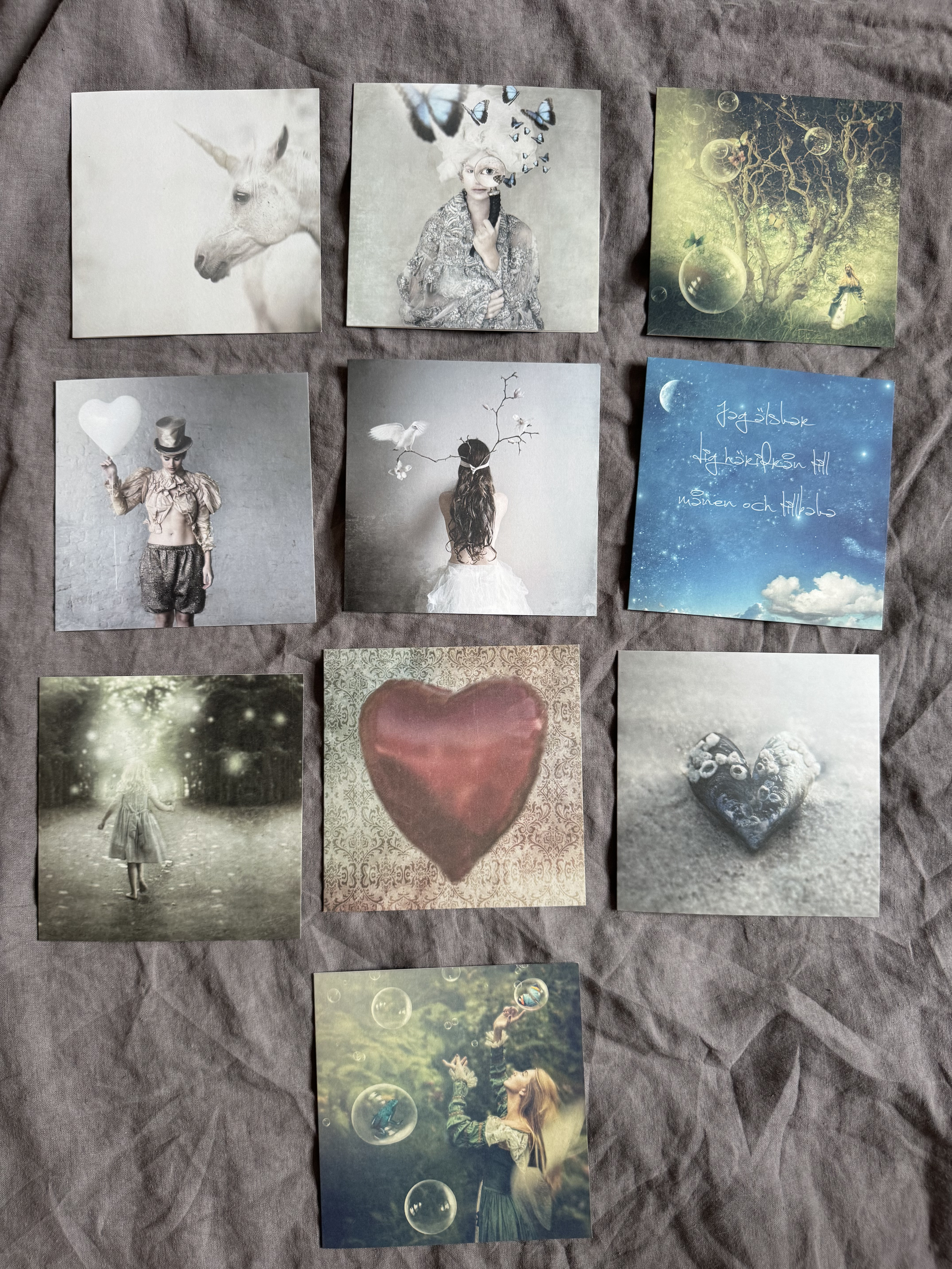 Unika Kort -  10 pack dubbla kort med kuvert  - Fariy Love