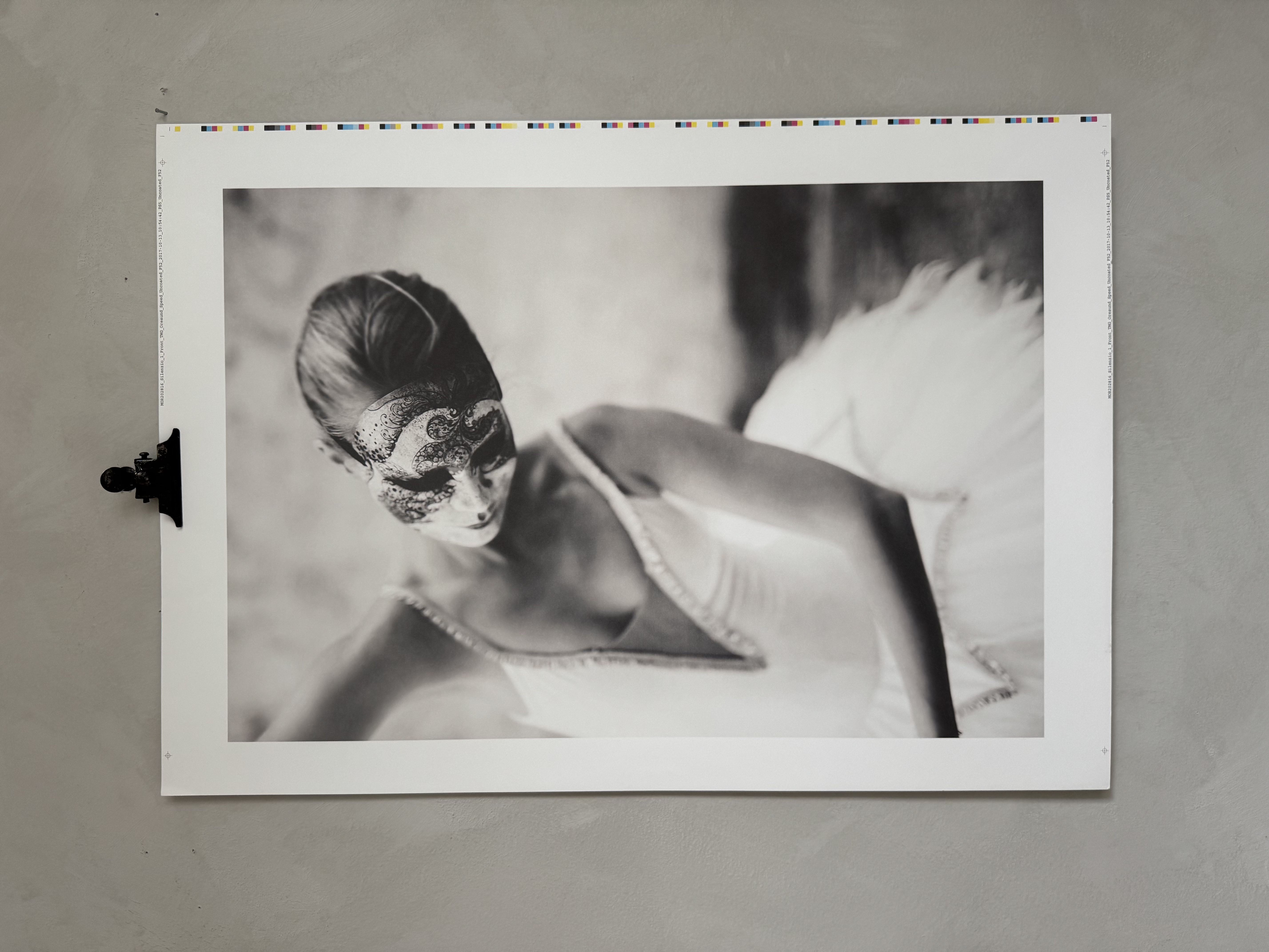 Unikt provtrycks ex med markering Silenzio ca    50x70  