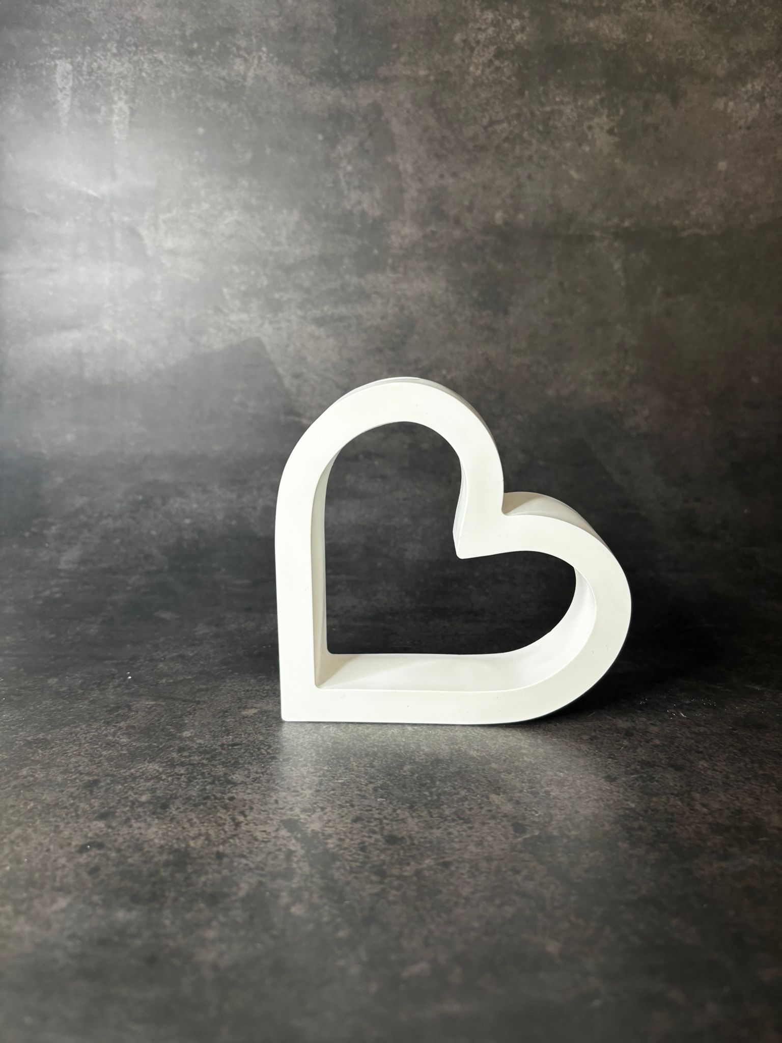 Herz mit Taufkerzen Halterung