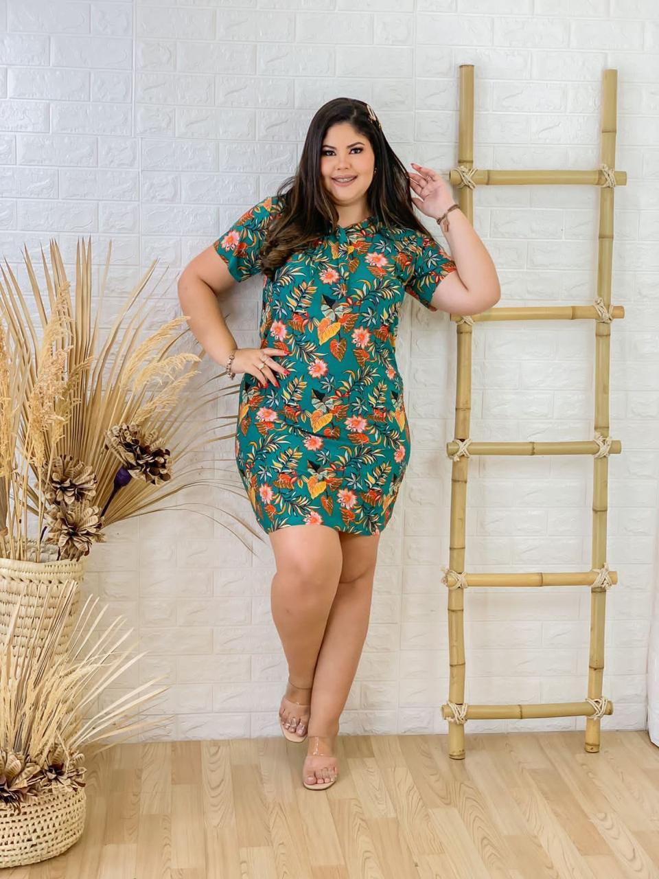 Floral Print Black Dress