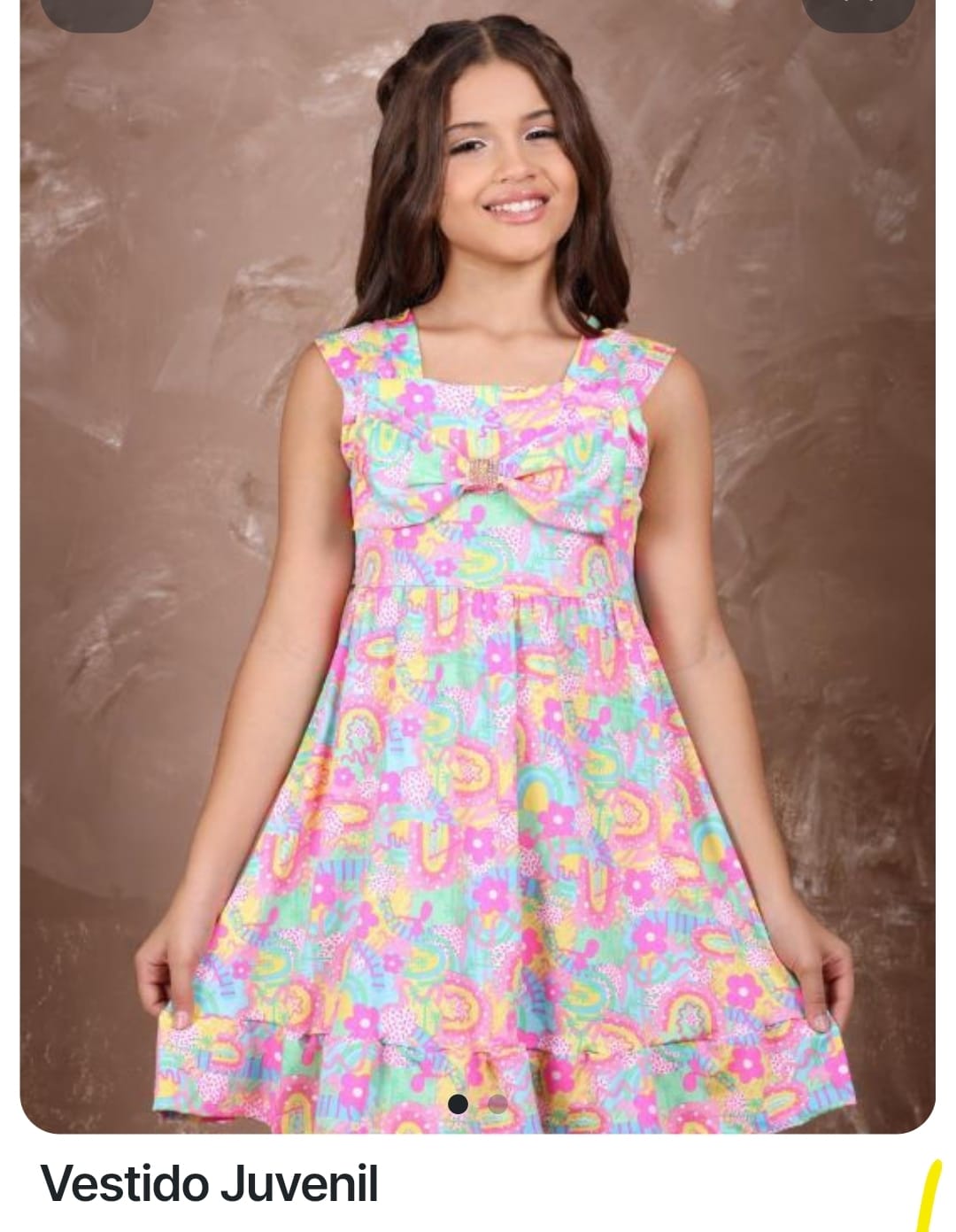 Girls' Pink Floral Dress