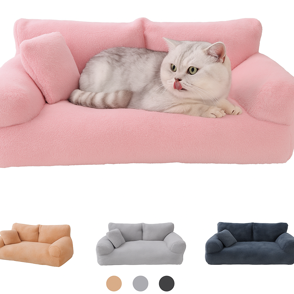 Plush Cat Sofa Bed