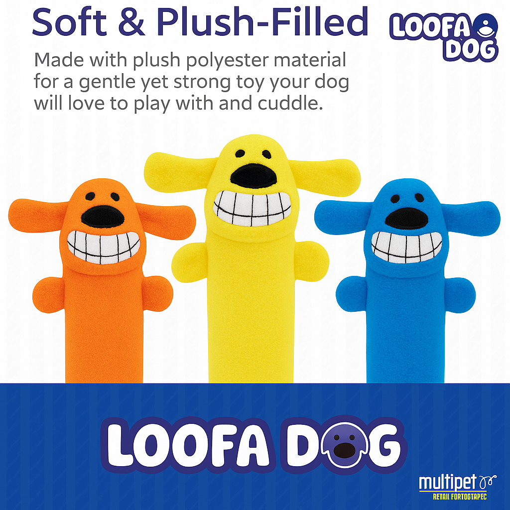 Loofa Dog Plush Toy
