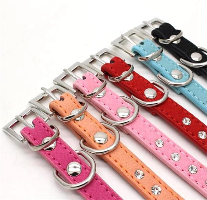 Colorful Rhinestone Pet Collars
