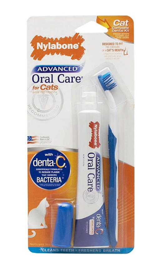 Nylabone Advanced Oral Care Dental Kit for Cats