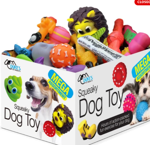 Mega Squeaky Dog Toy Assortment